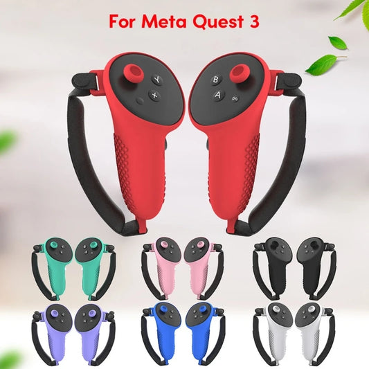 Touch Controller Silicone Grip Cover For Meta quest 3 Headset Handle Protective Cover Anti-dirt Controller Cover Handle Skin